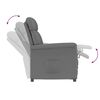 vidaXL Sill&oacute;n Recliner Gris Oscuro Gris oscuro 70.5 x 96.5 x 95 cm