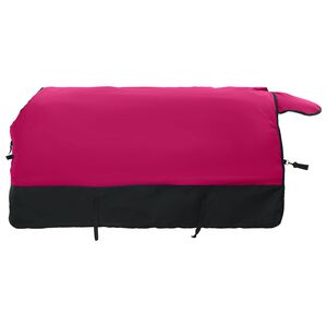 vidaXL Manta para Caballo Rosa y Negro 75 cm Poli&eacute;ster
