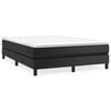 vidaXL Estructura de cama con somier cuero sint&eacute;tico negro 140x200 cm