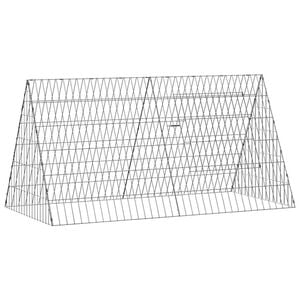 vidaXL Jaula para pollos Plateado 110 x 55 x 55 cm Acero Galvanizado