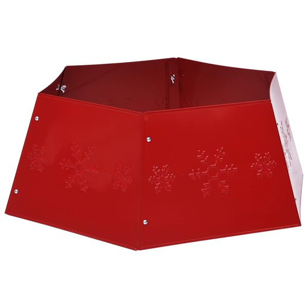 vidaXL Falda del &aacute;rbol de Navidad roja &Oslash;68x25 cm