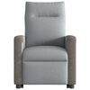 vidaXL Sill&oacute;n de masaje reclinable de pie de tela gris claro