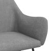 vidaXL Silla mecedora de tela gris claro