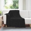 vidaXL Mantitas de Sof&aacute; 6 pcs Negro 150 x 200 cm Lana