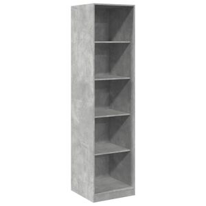 vidaXL Armario de madera contrachapada gris hormig&oacute;n 50x50x200 cm