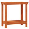 vidaXL Banco de trabajo Marr&oacute;n Cera 80 x 50 x 80 cm Pino macizo