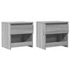vidaXL Mesitas noche 2 uds madera contrachapada gris Sonoma 40x30x39cm