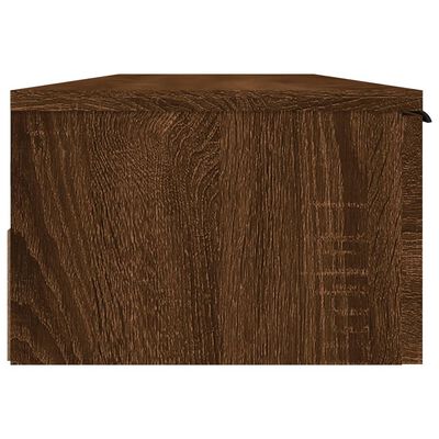 vidaXL Armario de pared madera de ingeniería roble marrón 102x30x20 cm