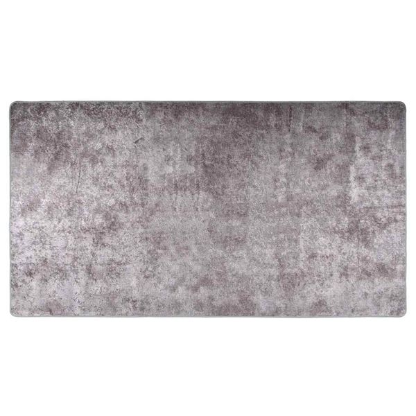 vidaXL Alfombra lavable gris 190x300 cm