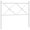 vidaXL Cabecero de repuesto de metal blanco 100 cm