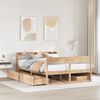 vidaXL Estructura de cama sin colch&oacute;n madera maciza de pino 140x190 cm