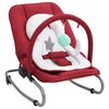 vidaXL Hamaca mecedora para beb&eacute;s de acero rojo