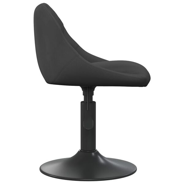 vidaXL Silla de comedor de terciopelo negro