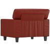vidaXL Sill&oacute;n cuero sint&eacute;tico rojo tinto 60 cm