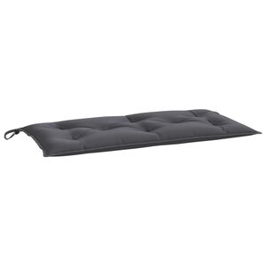 vidaXL Coj&iacute;n de banco de jard&iacute;n tela Oxford gris antracita 100x50x3 cm