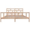 vidaXL Estructura de cama de madera maciza de pino 200x200 cm