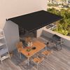 vidaXL Toldo retr&aacute;ctil autom&aacute;tico gris antracita 500x350 cm