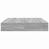 vidaXL Cama con almacenamiento Gris Sonoma 200 x 200 cm