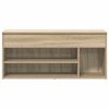 vidaXL Banco zapatero madera de ingenier&iacute;a roble sonoma 102x30,5x45 cm