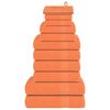 vidaXL Juego de toallas 12 piezas 100% algod&oacute;n naranja 360 gsm