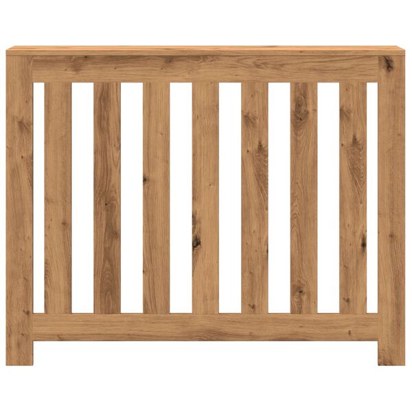 vidaXL Cubierta de radiador madera color roble artesano 104x20x82 cm