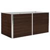 vidaXL Mesa de cultivo de acero galvanizado marr&oacute;n 160x80x77 cm