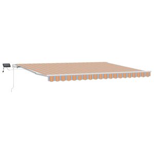vidaXL Toldo retr&aacute;ctil Multicolor 450 x 300 cm Tela y Aluminio
