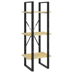 vidaXL Estanter&iacute;a de 3 niveles madera maciza de pino 40x30x105 cm