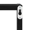 vidaXL Estanterías de pared 2 pcs Roble Negro 26 x 15 x 26 cm