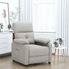 vidaXL Sillón reclinable de tela gris taupe