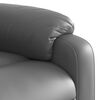 vidaXL Sill&oacute;n reclinable elevable cuero artificial gris