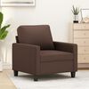 vidaXL Sill&oacute;n cuero sint&eacute;tico marr&oacute;n 60 cm
