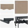 vidaXL Toldo Retr&aacute;ctil El&eacute;ctrico Beige 2,5 x 2 m