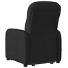 vidaXL Sillón reclinable de masaje elevable tela negro