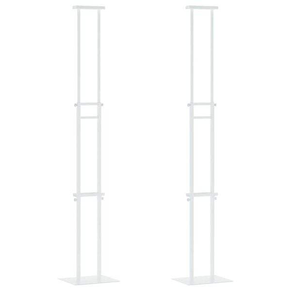 vidaXL Pantallas de Feria 2 pcs 30 x 24 x 208 cm Hierro