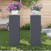 vidaXL Soporte de plantas 2 pcs Antracita 24 x 24 x 75 cm Acero
