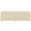 vidaXL Cama box spring con colch&oacute;n tela color crema 90x200 cm