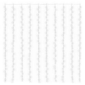 vidaXL Cortina de luces LED 300 LED blanco fr&iacute;o 8 funciones 3x3 m