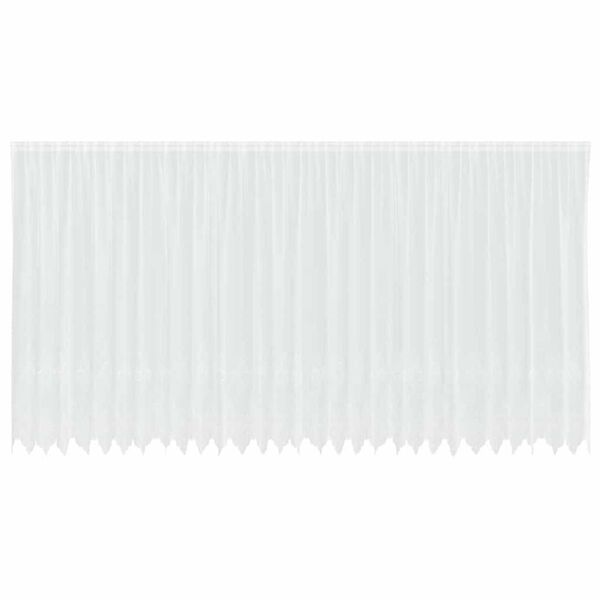 vidaXL Cortina de Encaje con cortinas Floral 245 x 750 cm Poli&eacute;ster