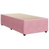 vidaXL Cama box spring con colch&oacute;n terciopelo rosa 80x200 cm