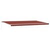vidaXL Toldo retr&aacute;ctil Naranja y Marr&oacute;n 600 x 300 cm