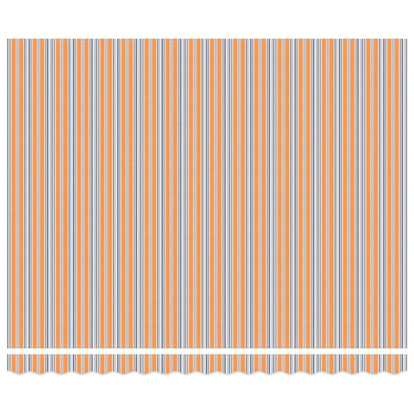 vidaXL Toldo Retr&aacute;ctil Azul y Naranja 400 x 300 cm Aluminio y Tela