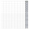 vidaXL Valla de jard&iacute;n de acero galvanizado plateado 50x1,6 m