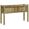 vidaXL Jardinera con patas madera de pino impregnada 110x31x70 cm