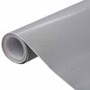 vidaXL L&aacute;minas 4D para coche 2 uds plateado 100x150 cm+50x150 cm