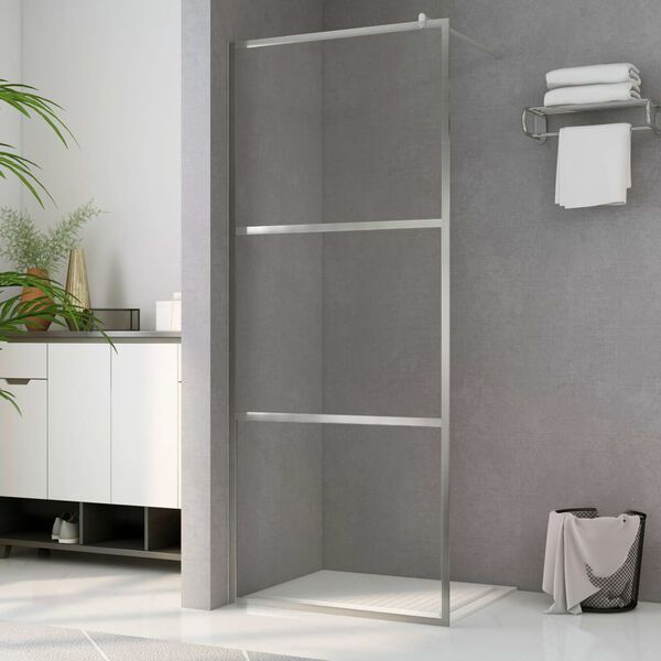 vidaXL Mampara de ducha accesible vidrio ESG claro 100x195 cm