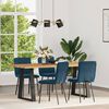 vidaXL Sillas de comedor 4 unidades terciopelo azul