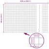 vidaXL Cerca Euro Gris 1 x 25 m Hierro recubierto de PVC