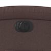 vidaXL Sill&oacute;n el&eacute;ctrico reclinable elevable de tela marr&oacute;n oscuro