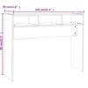 vidaXL Mesa consola madera contrachapada roble marr&oacute;n 105x30x80 cm